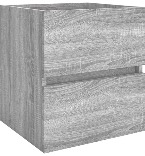 Waschbeckenunterschrank Grau Sonoma 41x38,5x45 cm Holzwerkstoff