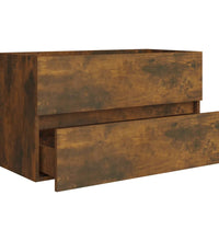 Waschbeckenschrank Räuchereiche 80x38,5x45 cm Holzwerkstoff