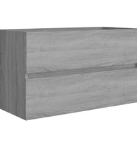 Waschbeckenunterschrank Grau Sonoma 80x38,5x45 cm Holzwerkstoff