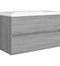 Waschbeckenunterschrank Grau Sonoma 80x38,5x45 cm Holzwerkstoff