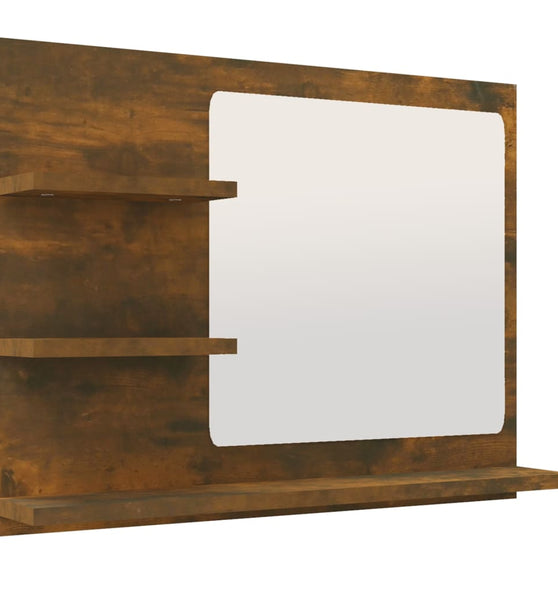 Badspiegel Räuchereiche 60x10,5x45 cm Holzwerkstoff
