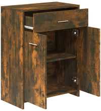 Badezimmerschrank Räuchereiche 60x33x80 cm Holzwerkstoff