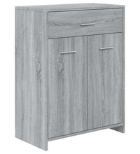 Badezimmerschrank Grau Sonoma 60x33x80 cm Holzwerkstoff