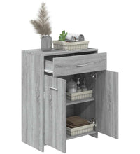 Badezimmerschrank Grau Sonoma 60x33x80 cm Holzwerkstoff