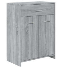Badezimmerschrank Grau Sonoma 60x33x80 cm Holzwerkstoff