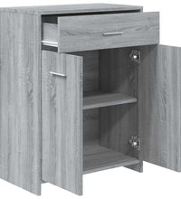 Badezimmerschrank Grau Sonoma 60x33x80 cm Holzwerkstoff