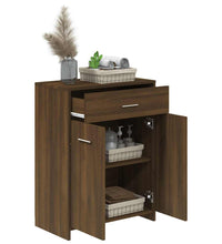 Badezimmerschrank Braun Eichen-Optik 60x33x80 cm Holzwerkstoff