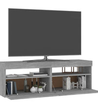 TV-Schränke 2 Stk. mit LED-Leuchten Grau Sonoma 60x35x40 cm