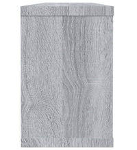Würfelregale 2 Stk. Grau Sonoma 60x15x23 cm Holzwerkstoff