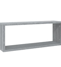 Würfelregale 6 Stk. Grau Sonoma 60x15x23 cm Holzwerkstoff