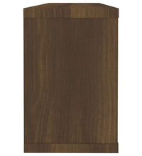 Würfelregale 2 Stk. Braun Eichen-Optik 60x15x23cm Holzwerkstoff