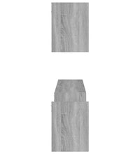Wandregale 2 Stk. Grau Sonoma 100x15x20 cm Holzwerkstoff