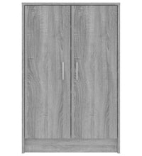 Schuhschrank Grau Sonoma 60x35x92 cm Holzwerkstoff