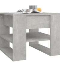 Couchtisch Betongrau 55,5x55x45 cm Holzwerkstoff