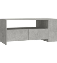 Couchtisch Betongrau 102x55x42 cm Holzwerkstoff