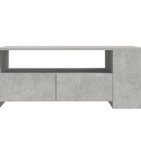 Couchtisch Betongrau 102x55x42 cm Holzwerkstoff