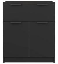 Sideboard Schwarz 60x30x70 cm Holzwerkstoff