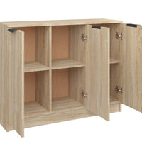 Sideboard Sonoma-Eiche 90,5x30x70 cm Holzwerkstoff