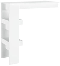 Wand-Bartisch Weiß 102x45x103,5 cm Holzwerkstoff