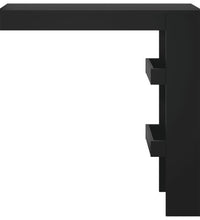 Wand-Bartisch Schwarz 102x45x103,5 cm Holzwerkstoff