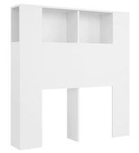 Kopfteil mit Ablagen Weiß 100x18,5x104,5 cm