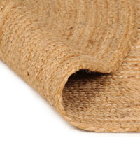 Teppich Jute Geflochten 240 cm Rund