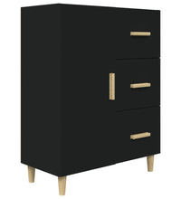 Sideboard Schwarz 69,5x34x90 cm Holzwerkstoff