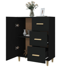 Sideboard Schwarz 69,5x34x90 cm Holzwerkstoff