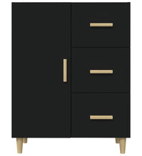 Sideboard Schwarz 69,5x34x90 cm Holzwerkstoff