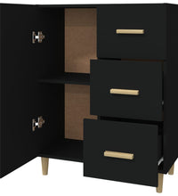 Sideboard Schwarz 69,5x34x90 cm Holzwerkstoff