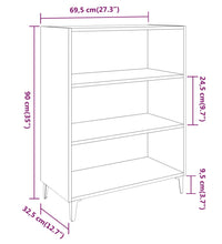 Sideboard Weiß 69,5x32,5x90 cm Holzwerkstoff