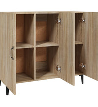 Sideboard Sonoma-Eiche 90x34x80 cm Holzwerkstoff