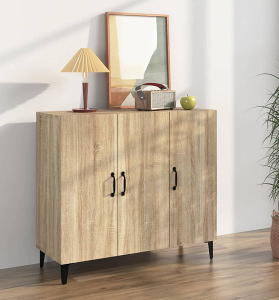 Sideboard Sonoma-Eiche 90x34x80 cm Holzwerkstoff