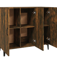 Sideboard Räuchereiche 90x34x80 cm Holzwerkstoff