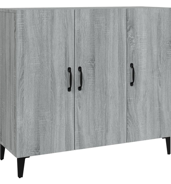 Sideboard Grau Sonoma 90x34x80 cm Holzwerkstoff