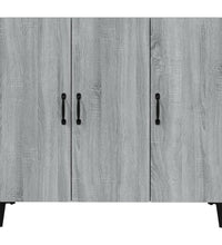 Sideboard Grau Sonoma 90x34x80 cm Holzwerkstoff