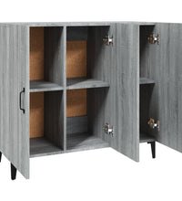 Sideboard Grau Sonoma 90x34x80 cm Holzwerkstoff