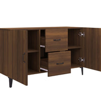 Sideboard Braun Eichen-Optik 100x36x60 cm Holzwerkstoff