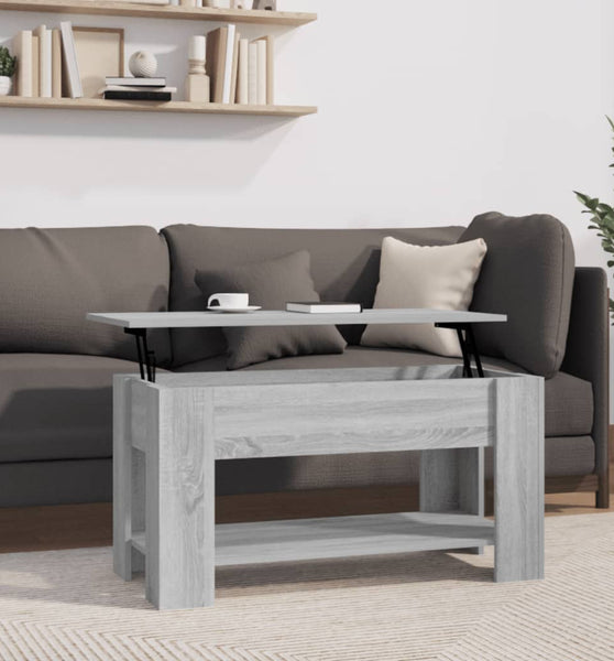 Couchtisch Grau Sonoma 101x49x52 cm Holzwerkstoff