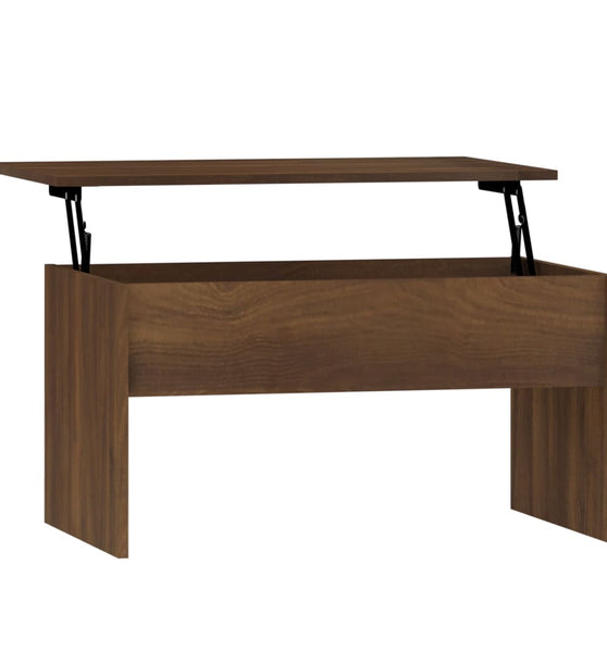 Couchtisch Braun Eichen-Optik 80x50,5x41,5 cm Holzwerkstoff