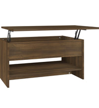 Couchtisch Braun Eichen-Optik 80x50x40 cm Holzwerkstoff