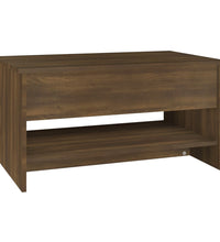 Couchtisch Braun Eichen-Optik 80x50x40 cm Holzwerkstoff