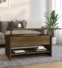 Couchtisch Braun Eichen-Optik 80x50x40 cm Holzwerkstoff