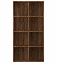 Bücherregal/Sideboard Braun Eiche 66×30×130 cm Holzwerkstoff