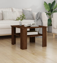 Couchtisch Braun Eichen-Optik 60x60x42 cm Holzwerkstoff