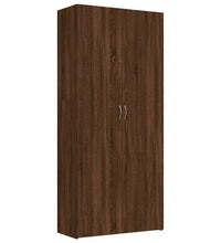 Schuhschrank Braun Eichen-Optik 80x35,5x180 cm Holzwerkstoff