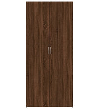 Schuhschrank Braun Eichen-Optik 80x35,5x180 cm Holzwerkstoff