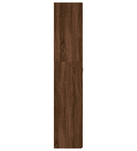 Schuhschrank Braun Eichen-Optik 80x35,5x180 cm Holzwerkstoff