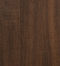 Schuhschrank Braun Eichen-Optik 80x35,5x180 cm Holzwerkstoff