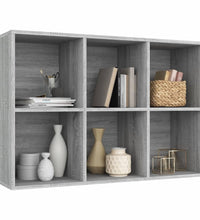 Bücherregal/Sideboard Grau Sonoma 66x30x98 cm Holzwerkstoff